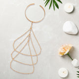 Maxbell Tassel Upper Arm Cuff Bridal Arm Accessory Lariat Armlet Upper Arm Bracelets style A