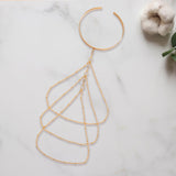 Maxbell Tassel Upper Arm Cuff Bridal Arm Accessory Lariat Armlet Upper Arm Bracelets style A