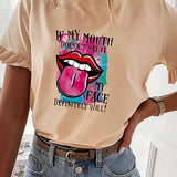 Maxbell Maxbell Women's T Shirt Summer Classic Crew Neck Tee for Street Daily Wear Commuting M