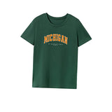Maxbell Maxbell T Shirt for Women Summer Souvenir Crew Neck Shirt for Daily Wear Work Hiking M