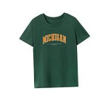 Maxbell Maxbell T Shirt for Women Summer Souvenir Crew Neck Shirt for Daily Wear Work Hiking M