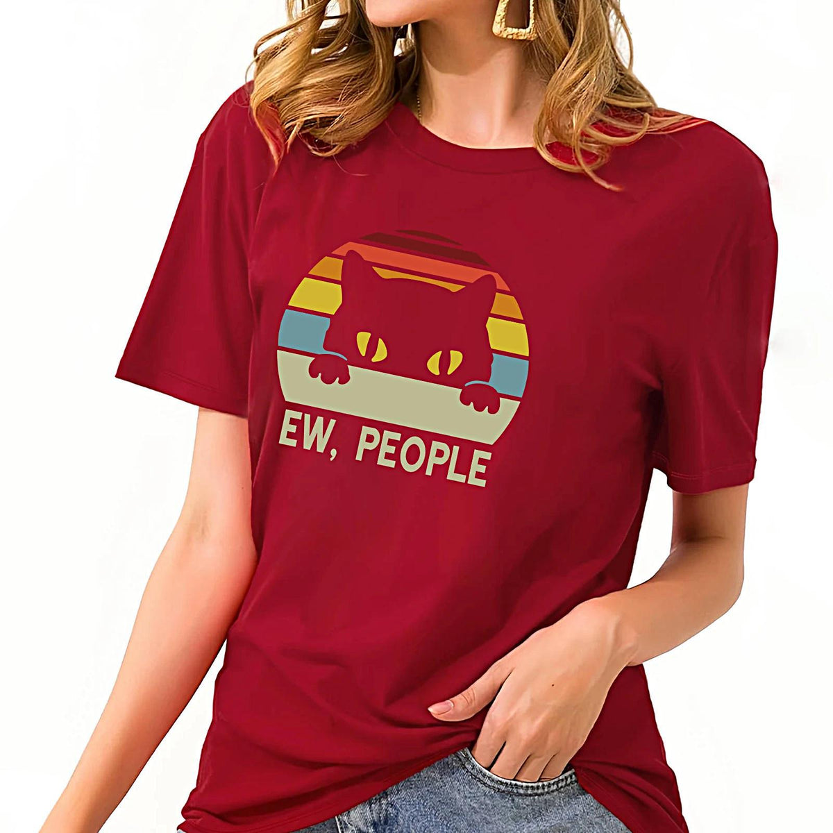 Maxbell Maxbell Womens T Shirt Summer Trendy Costume Basic Tee for Office Travel Backpacking S