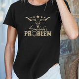 Maxbell Maxbell T Shirt for Women Summer Comfortable Crew Neck Tee for Travel Vacation Beach XXL