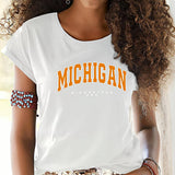 Maxbell Maxbell T Shirt for Women Summer Tee Shirt for Walking Travel Vacation M