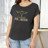 Maxbell Maxbell Women's T Shirt Summer Soft Ladies Crew Neck Shirt for Travel Beach Shopping L