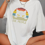 Maxbell Maxbell Women's T Shirt Summer Clothes Crewneck Shirt for Travel Backpacking Walking XXL