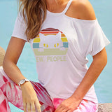 Maxbell Maxbell Women's T Shirt Summer Trendy Breathable Basic Tee for Hiking Travel Camping M