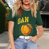 Maxbell Maxbell Women's T Shirt Summer Costume Crewneck Shirt for Traveling Hiking Commuting L