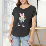 Maxbell Maxbell Womens T Shirt Summer Costume Short Sleeve Top for Trip Traveling Daily Wear M