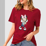 Maxbell Maxbell Womens T Shirt Summer Outfits Crewneck Shirt for Office Daily Wear Traveling M