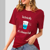 Maxbell Maxbell Women's T Shirt Summer Soft Trendy Simple Basic Tee for Work Beach Traveling M