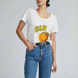Maxbell Maxbell T Shirt for Women Summer Soft Crewneck Shirt for Walking Daily Wear Shopping XL