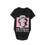 Maxbell Maxbell Women's T Shirt Summer Stylish Crewneck Shirt for Vacation Holiday Traveling L