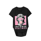 Maxbell Maxbell Women's T Shirt Summer Stylish Crewneck Shirt for Vacation Holiday Traveling L