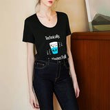 Maxbell Maxbell T Shirt for Women Summer Activewear Basic Tee for Street Commuting Traveling M