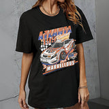 Maxbell Maxbell T Shirt for Women Summer Streetwear Crew Neck Shirt for Vacation Street Trip XL