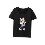 Maxbell Maxbell Womens T Shirt Summer Female Stylish Basic Tee for Traveling Shopping Office L