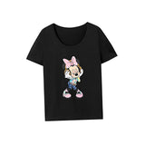 Maxbell Maxbell Womens T Shirt Summer Female Stylish Basic Tee for Traveling Shopping Office L