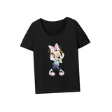 Maxbell Maxbell Womens T Shirt Summer Female Stylish Basic Tee for Traveling Shopping Office XL