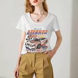 Maxbell Maxbell Women's T Shirt Summer Streetwear Crew Neck Tee for Commuting Holiday Sports S