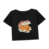 Maxbell Maxbell Women's Crop Ladies Crewneck Shirt for Backpacking Beach Shopping L