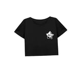 Maxbell Maxbell Women's Casual Crop Outfits Crewneck Tee for Holiday Travel Beach S