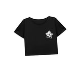 Maxbell Maxbell Women's Casual Crop Outfits Crewneck Tee for Holiday Travel Beach S