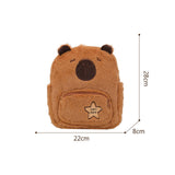 Maxbell Maxbell Girl Furry Capybara Backpack Cute Knapsack for Birthday Gift Travel Holidays
