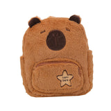 Maxbell Maxbell Girl Furry Capybara Backpack Cute Knapsack for Birthday Gift Travel Holidays