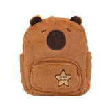 Maxbell Maxbell Girl Furry Capybara Backpack Cute Knapsack for Birthday Gift Travel Holidays