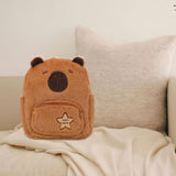 Maxbell Maxbell Girl Furry Capybara Backpack Cute Knapsack for Birthday Gift Travel Holidays