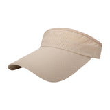 Maxbell Maxbell Summer Sun Hat Lightweight Quick Drying Top Empty for Tennis Holiday Cycling Khaki