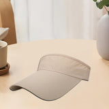 Maxbell Maxbell Summer Sun Hat Lightweight Quick Drying Top Empty for Tennis Holiday Cycling Khaki