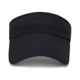 Maxbell Summer Sun Hat Lightweight Quick Drying Top Empty for Tennis Holiday Cycling black