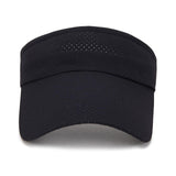 Maxbell Maxbell Summer Sun Hat Lightweight Quick Drying Top Empty for Tennis Holiday Cycling black