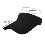 Maxbell Summer Sun Hat Lightweight Quick Drying Top Empty for Tennis Holiday Cycling black