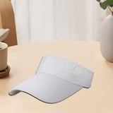 Maxbell Maxbell Summer Sun Hat Lightweight Quick Drying Top Empty for Tennis Holiday Cycling white