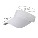 Maxbell Maxbell Summer Sun Hat Lightweight Quick Drying Top Empty for Tennis Holiday Cycling white