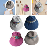 Maxbell Womens Sun Hat Fishing Cap Outdoor Casual Sunhat with Neck Protector Scarf Gray