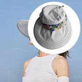 Maxbell Womens Sun Hat Fishing Cap Outdoor Casual Sunhat with Neck Protector Scarf Gray