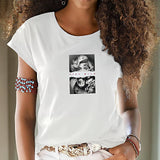 Maxbell Maxbell T Shirt for Women Summer Female Crewneck Tee for Shopping Travel Backpacking L