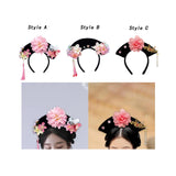 Maxbell Maxbell Chinese Headwear Traditional Decoration Kids Princess Headband Qing Headband Style A