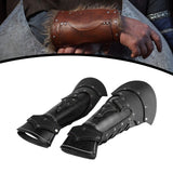 Maxbell Maxbell Medieval Arm Guards Stage Fancy Dress Arm Cuffs Men Women Medieval Vambraces Black