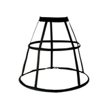 Maxbell Maxbell Cage Hoop Skirt Petticoat Crinoline Pannier Petticoat for Prom Dress Wedding Black