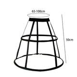 Maxbell Maxbell Cage Hoop Skirt Petticoat Crinoline Pannier Petticoat for Prom Dress Wedding Black