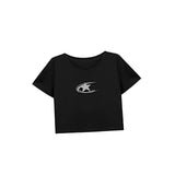 Maxbell Maxbell Women's Casual Crop Crew Neck Tee for Vacation Office Backpacking XXL