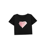 Maxbell Maxbell Women's Casual Crop Soft Crew Neck Tee for Wear Office M