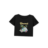 Maxbell Maxbell Women's Loose Crop Soft Cropped T Shirt for Hiking Travel Holiday L