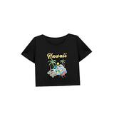 Maxbell Maxbell Women's Loose Crop Soft Cropped T Shirt for Hiking Travel Holiday L