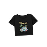 Maxbell Maxbell Women's Loose Crop Soft Cropped T Shirt for Hiking Travel Holiday L